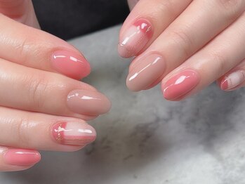 サロンドランジェ(salon de Lange)/チェックネイル