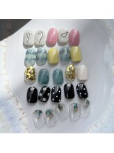 プリュネ(Prune)/ピンク/ブルー/イエロー