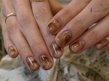 アイネイルズ 吉祥寺店(I nails)/もやもやべっこう鉱物秋ネイル
