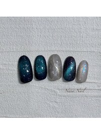 幻想的マグネットネイル