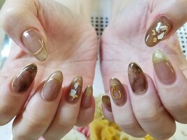 【武内】透け感！ショコラネイル