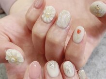 プライズアイリス アイラッシュ 池袋東口店(prize Iris eyelash)/ぷっくりフラワーネイル【池袋】