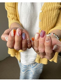ユージューネイルルーム(UJU nail room)/グミネイル春おまかせ