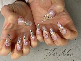 押し花　クリア　長さ出し