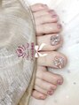 ナナネイル アメ村心斎橋店(NaNa Nail) フットネイルです。