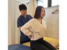 辛い場所を確認し、ひとり一人に合わせた施術計画をたてます