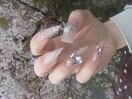 春ネイル/猫爪/staff:takeda