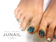 ネイルサロン ジュネイル(NAIL SALON JUNAIL)/フットネイル ダマスク柄
