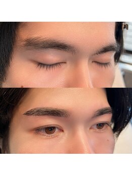 アンドミー 月島店(and me.)の写真/8割以上の女性が男性の眉毛によって第一印象が変わると回答！整った眉毛は清潔感や好印象を与えます◎