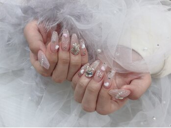 グランディール(Grandir)の写真/ハードジェル仕上げ【オフ込ジェルし放題¥8480(マグネット/ミラ-追加OK)・ミラーorマグネット1カラ-¥6500】