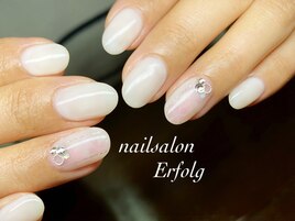 ホワイト×桜の春ネイル！