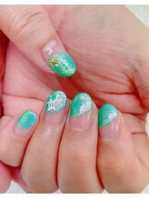 ネイルサロン ティアラリュクス 市川北口店(Tiara Luxe)/夏っぽフレンチネイル