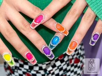 ネイルズガッシュ 川崎店(NAILsGUSH)/カラフル/派手/キラキラ