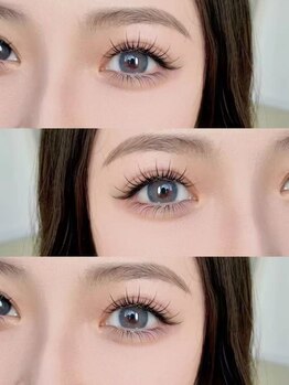 ケイトゥー 池袋店(Kll)の写真/マツエク【フラットラッシュ】目元をぱっちり可愛く見せてくれる!と大好評♪カラーエクステで流行先取り♪