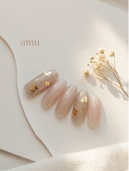 アミュー(amu)の写真/パラジェル使用で自爪に優しい*季節に合わせたデザインを発信する吉祥寺のプライベートサロン*