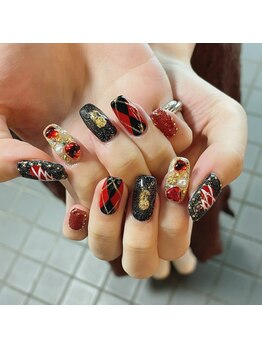 グラマラス アンジェアイ 荻窪店(glamourous ange eye)/ハロウィンネイル