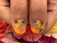 ネイルサロン サクラ(SAKURA)/ひまわりデザイン