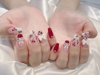 ラッキー(Lucky)/さくらんぼデザインネイル