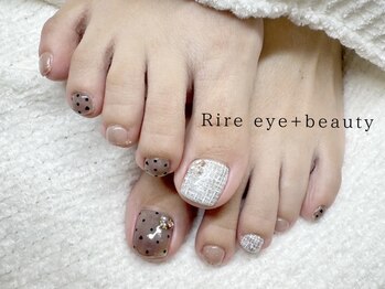 リール アイプラスビューティー(Rire eye + beauty)/ツィードガーリーフットネイル