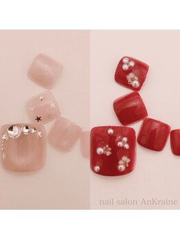 ネイルサロン アンクレーヌ(nail salon AnK raine)/4月定額8000円FootGEL*2種