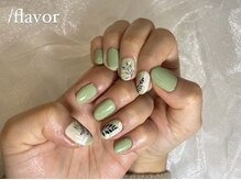スラッシュフレーバー(/flavor)/植物ネイル♪