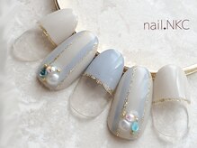 NKC/スモーキーストライプネイル