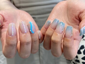 blue nail