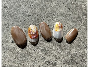 ブラウンネイル(brown nail)/〈定額デザイン7000円〉