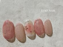 ルークネイル(LUKE NAIL)/桜チークネイル 春ネイル お花
