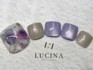 H-748紫陽花フットネイル