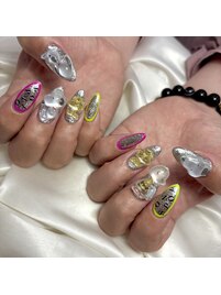 ボンボンドロップネイル×足立