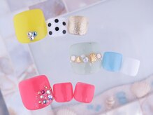モアニ ヒロオ 渋谷店(MOANI Hiroo)/贅沢フットバスでフットネイル☆