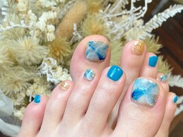 夏ネイルといえば天然石ネイル☆