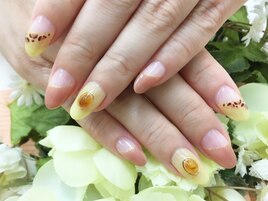 イエロー☆ヒョウ柄