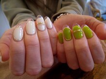 アロアロネイル(aloalo nail)/クリアフレンチＮＡＩＬ☆彡