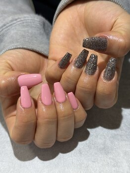 コウメ(KOUME)/ピンク×ラメ