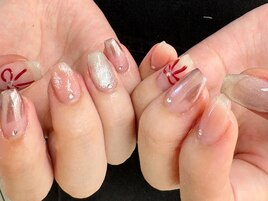 ミラー＆チーク＆手書きリボン
