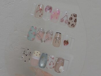 春のアートnail