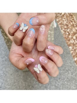 ビューティーフロア ビビット サロンアンドスクール(BEAUTYFLOOR vivid salon&school)/バタフライネイル★