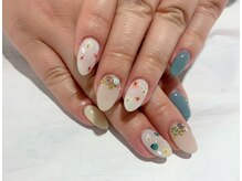ネイルキュート アンド クールラッシュ 亀有店(nailcute & CoolLash)/押し花ネイル