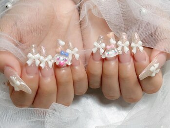 ロワ バイ ジョアアンジェ(Roi by joieange)/リボンネイル/推しネイル/ラメ