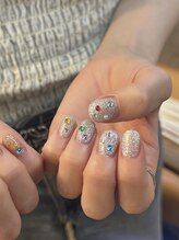 ネイル モヘ 新所沢(NAIL MOHAE)/カラフルストーンネイル