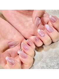 ニュアンスネイル/ミラー/透明感