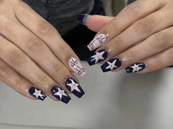 ナゴミネイルサロン(Nagomi)/手書き星ネイル