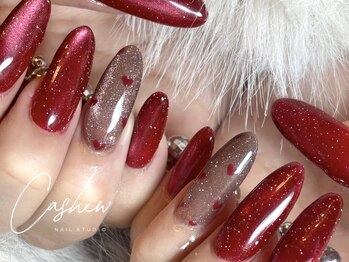 カシュー(Cashew)の写真/韓国・ワンホン系/ビジュ―たっぷり埋め尽くし/個性光る華やかアート…日常/冬のイベントを一層彩る♪