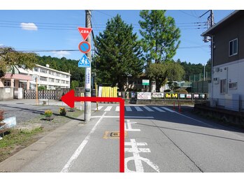 宇都宮整体院 咲/明保院への道順２(明保通りから)