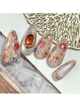 水彩風フラワー