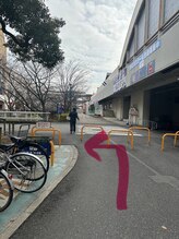 まつげエクステ専門店 ビューティーアイラッシュ つかしん店/阪急稲野駅からの道順