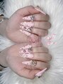 ナナネイル アメ村心斎橋店(NaNa Nail) ピンク色ネイルです。