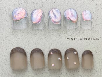 マリーネイルズ 心斎橋店(MARIE NAILS)の写真/★初回ソフトジェルオフ無料！定額¥8800！JNA1級以上と認定講師在籍！１week保証付き♪FOOTも人気！